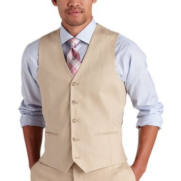 Men's Pronto Uomo Linen Vest Size L - Picture 1 of 3